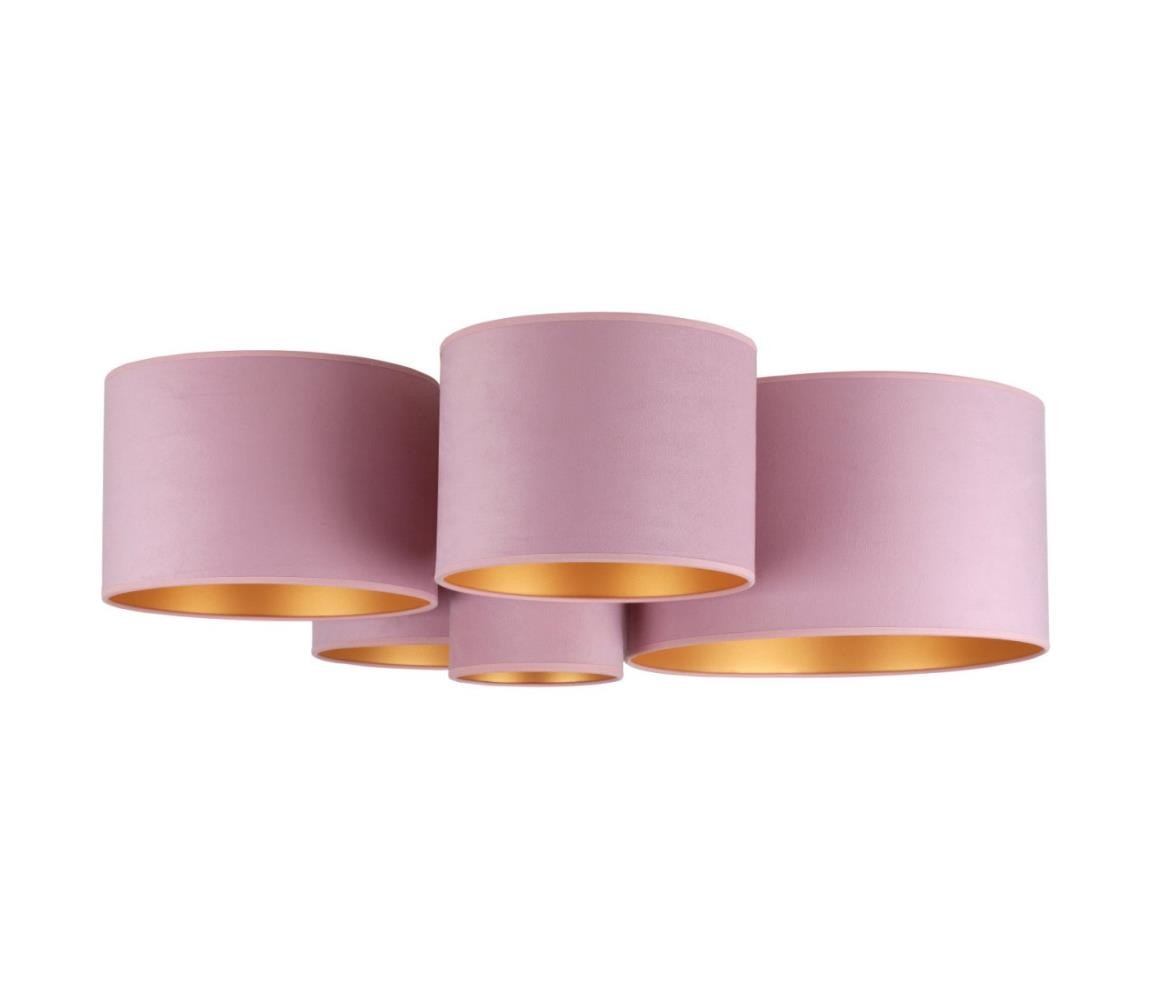 Stropní svítidlo ROLLER PENTO 5xE27/60W/230V růžová