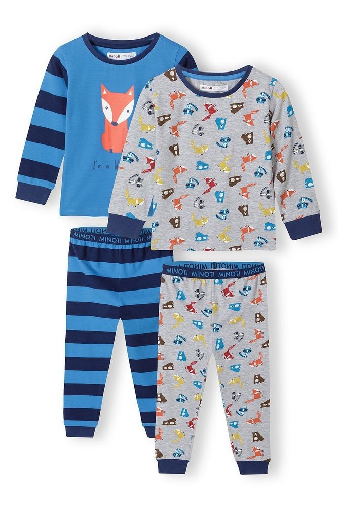 Pyžamo chlapecké, Minoti, 15pj 7, modrá - 104/110 | 4/5let