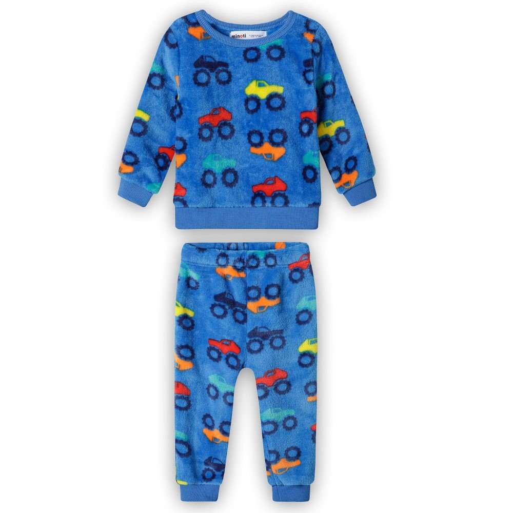 Pyžamo chlapecké fleecové, Minoti, 15pj 13, modrá - 104/110 | 4/5let