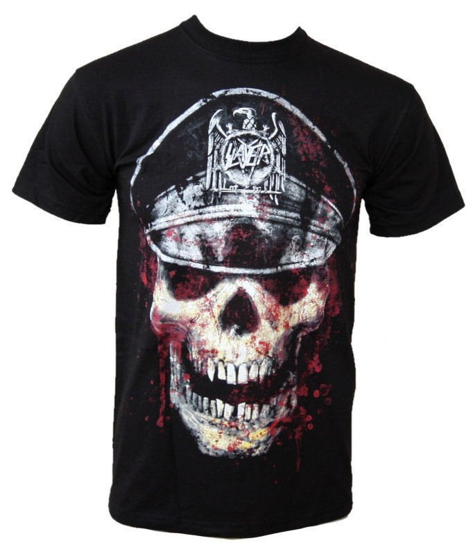 Tričko metal pánské Slayer - Skull Hat - ROCK OFF - SLAYTEE01MB S
