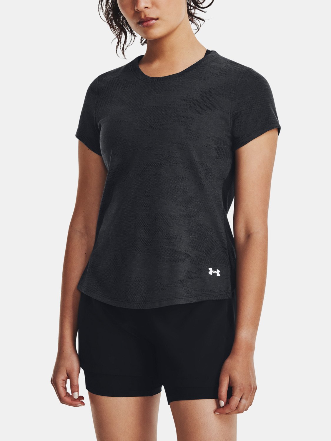 Under Armour Tričko UA Streaker Speed Camo SS-BLK - Dámské