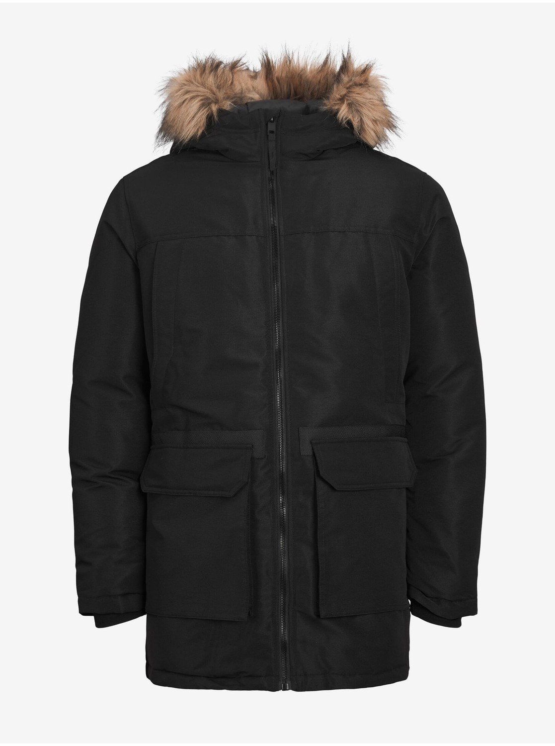 Černá pánská zimní parka Jack & Jones Wing - Pánské