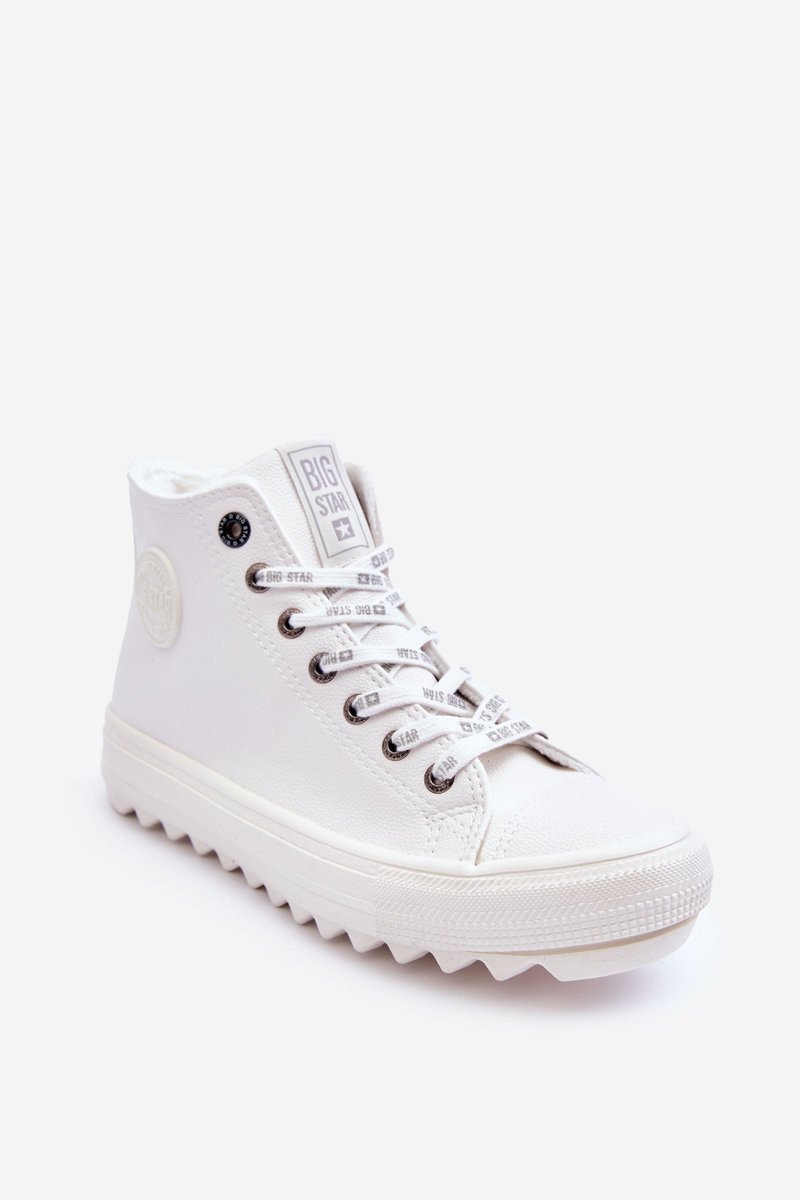 Dámské Tenisky Big Star Vysoké Zateplené Bílé GG274108