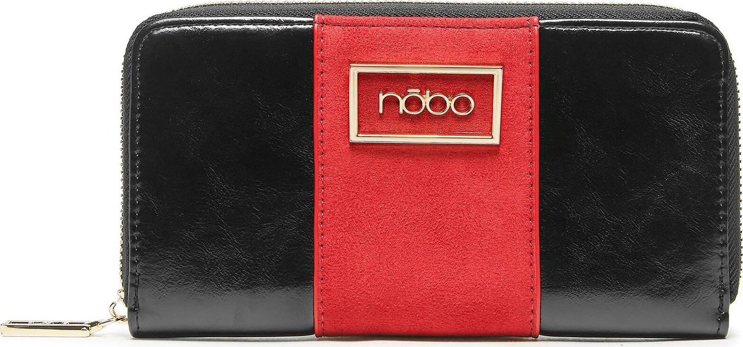 Velká dámská peněženka Nobo NPUR-R0090-CM20 Czarny Z Czerwonym
