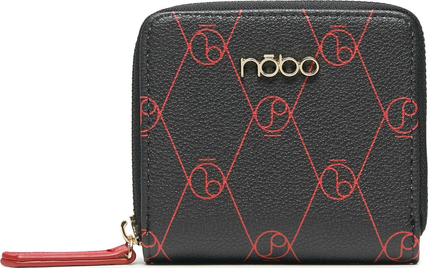 Malá dámská peněženka Nobo NPUR-R0010-CM20 Czarny Z Czerwonym