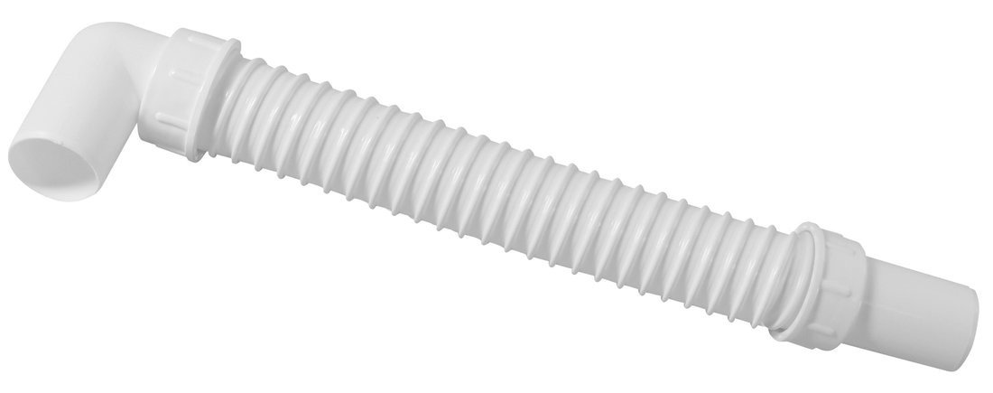 Polysan Odpadní flexi-zkracovatelné dopojení, L-100 cm, koleno 40/40 mm