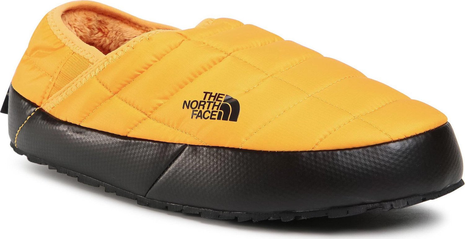 Bačkory The North Face Thermoball Traction Mule V NF0A3UZNZU31 Summit Gold/Tnf Black