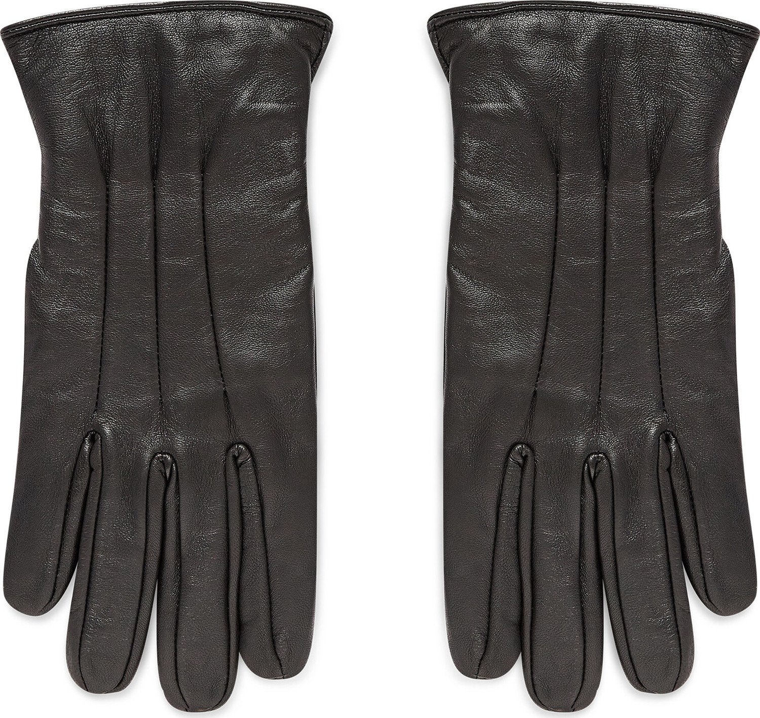 Pánské rukavice Jack&Jones Jacmontana Leather Gloves Noos 12125090 Black