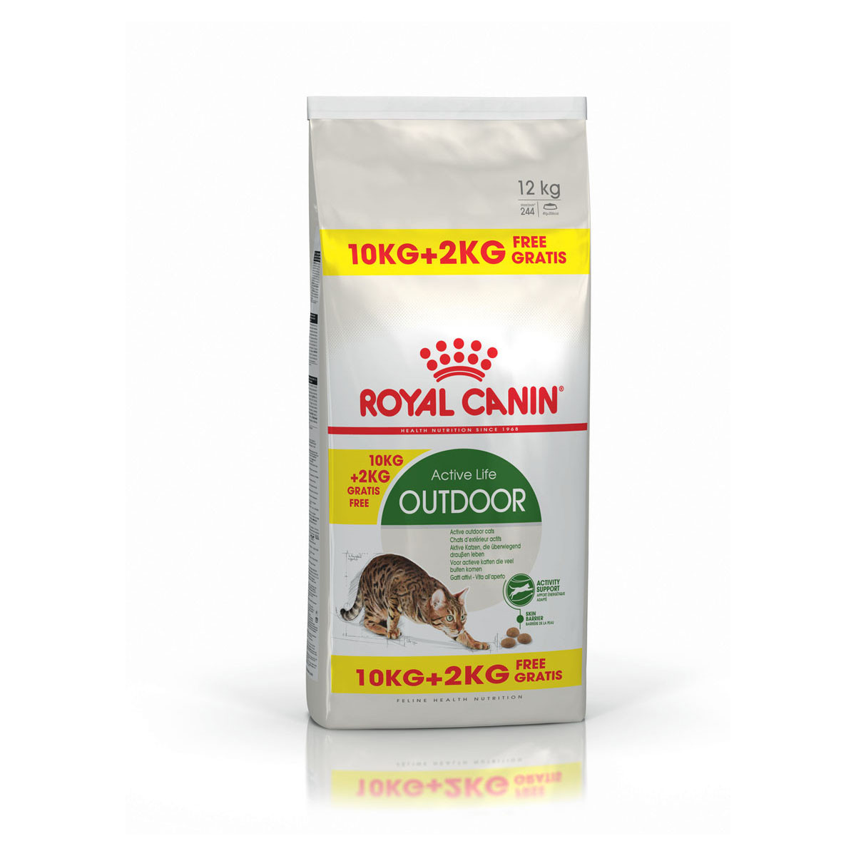 ROYAL CANIN OUTDOOR granule pro venkovní kočky 10 kg + 2 kg zdarma