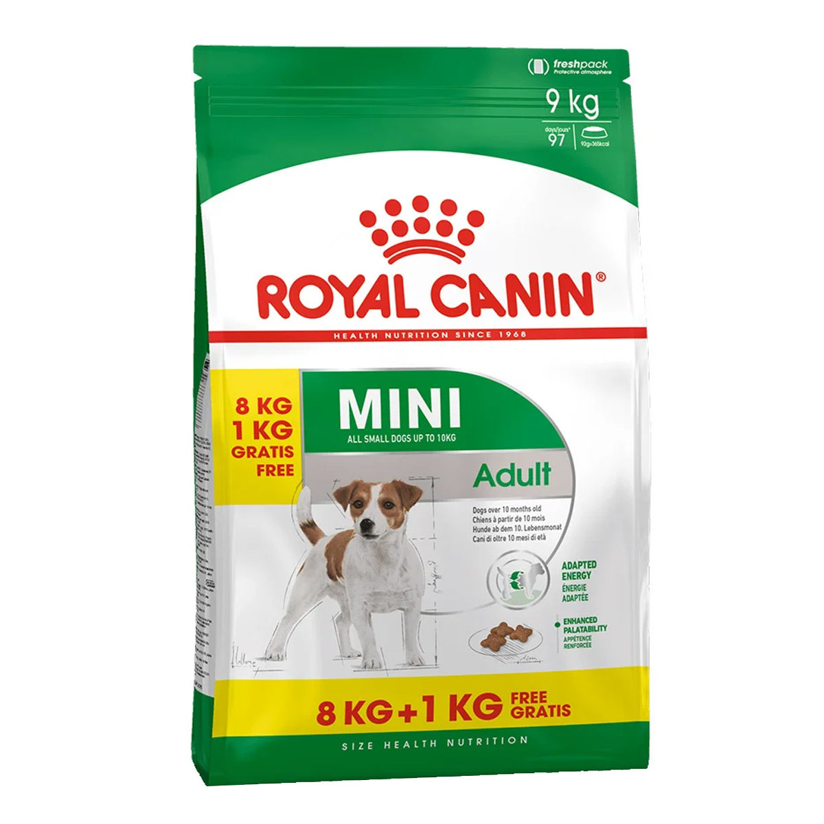 ROYAL CANIN MINI Adult suché krmivo pro malé psy 8 kg + 1 kg zdarma