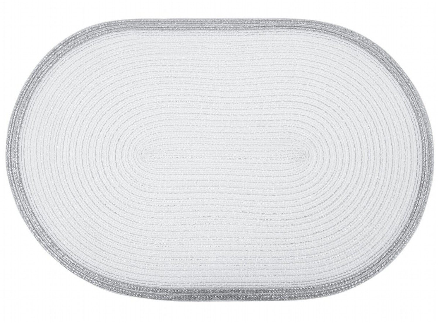 Prostírání TYRA bílá/stříbrná 45x30 cm Mybesthome