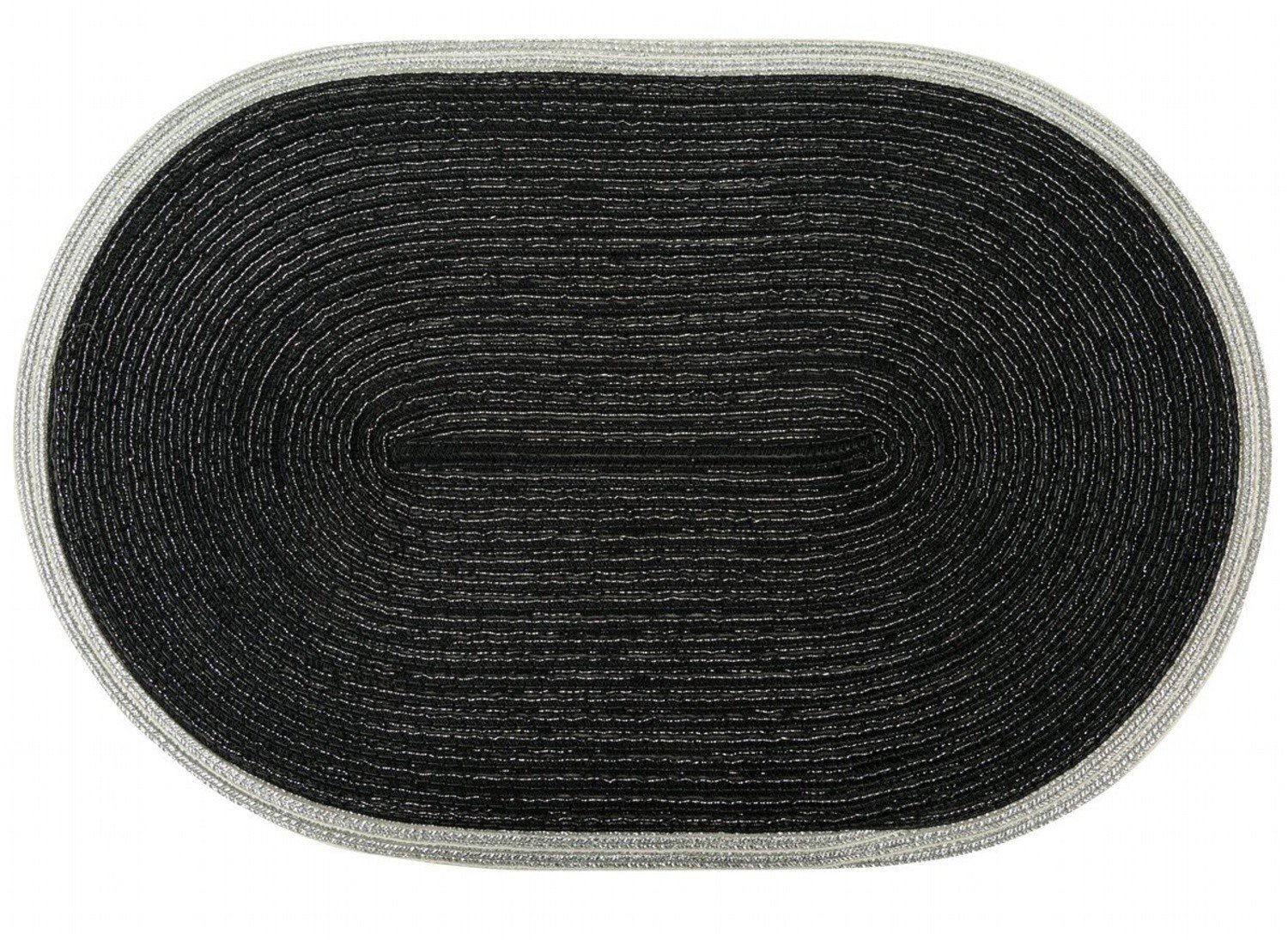 Prostírání TYRA černá/stříbrná 45x30 cm Mybesthome