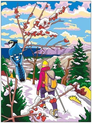 Creative Haven Charming Wintertime Scenes Color by Number (Toufexis George)(Paperback)