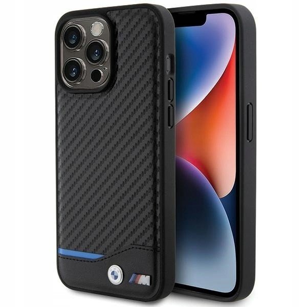 Originální pouzdro Bmw Leather Carbon BMHCP15X22NBCK
