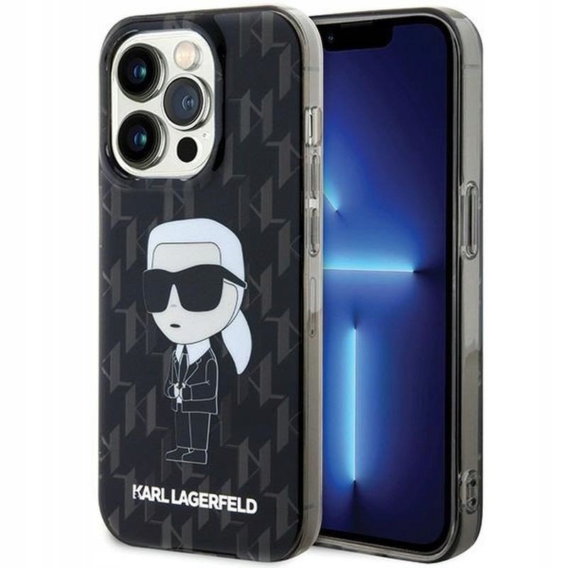 Pouzdro Karl Lagerfeld Iphone 15 Pro Monogram Ikonik