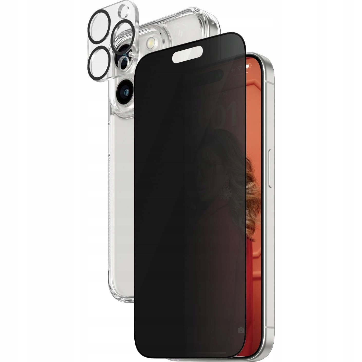 Kryt+sklo PanzerGlass pro iPhone 15 Pro, sada