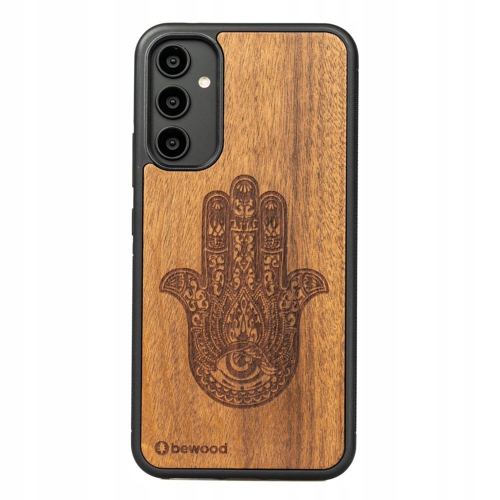 Dřevěné Pouzdro Pro Samsung Galaxy A34 5G Hamsa Case