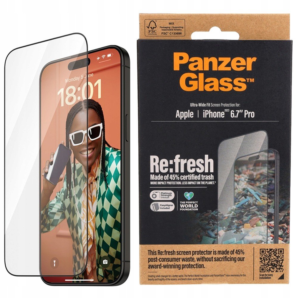 Tvrzené sklo pro iPhone 15 Pro Max, PanzerGlass