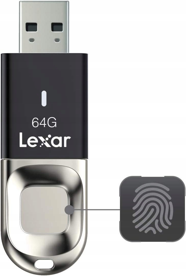 Lexar 64Gb JumpDrive Fingerprint F35 Usb 3.0