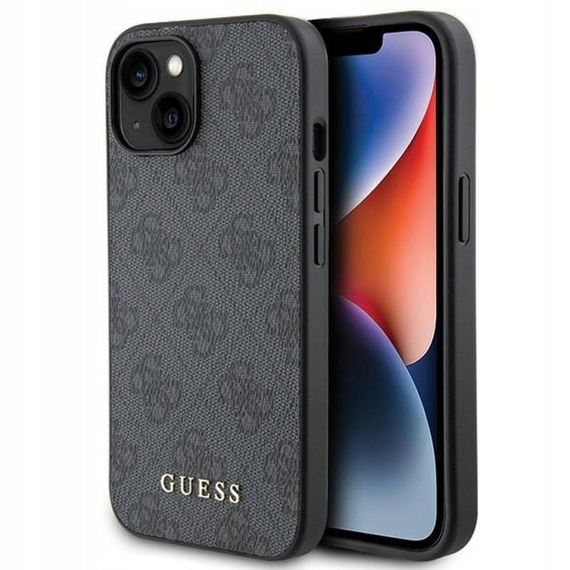 Guess Pouzdro Iphone 15 Metal Gold Logo GUHCP15SG4GFG