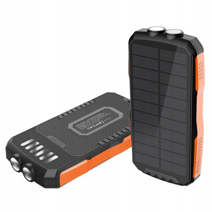 Robustní Solární Powerbanka 25000mAh Indukce