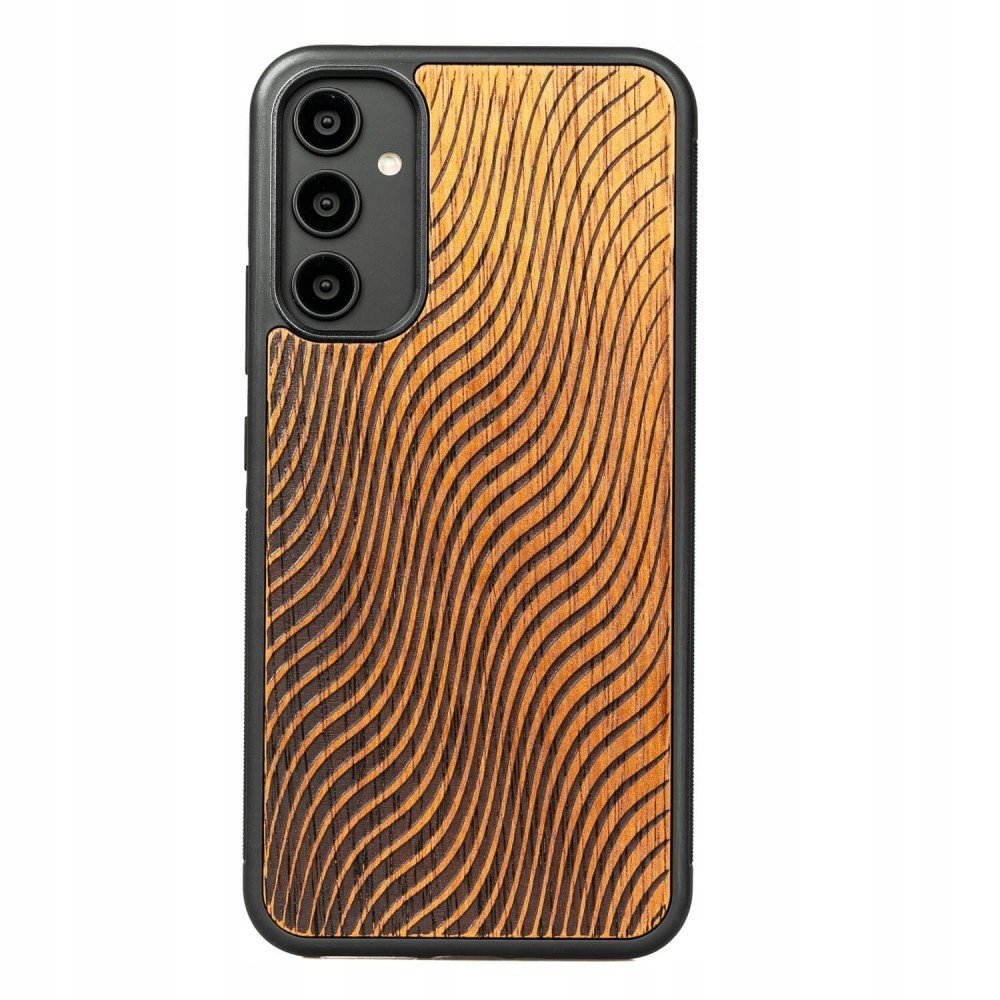 Dřevěné Pouzdro Pro Samsung Galaxy A54 5G Vlny Case