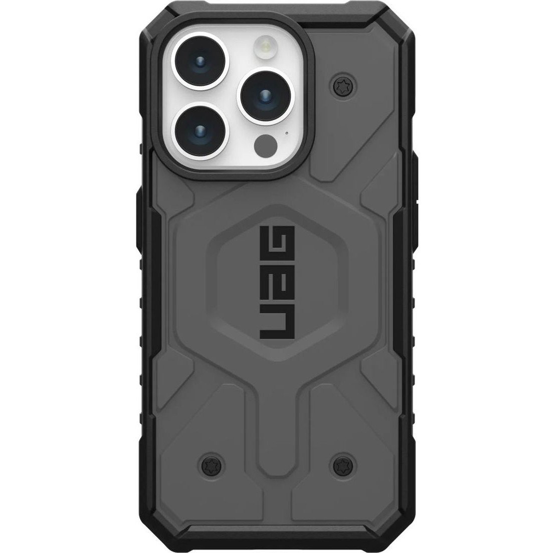 Urban Armor Gear Ochranný kryt pro iPhone 15 Pro - UAG, Pathfinder MagSafe Silver