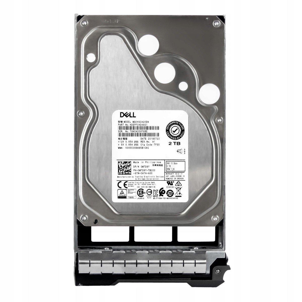 Dell 0M7D8Y 2TB 7,2K 128MB SAS-3 3,5'' MG04SCA20EN