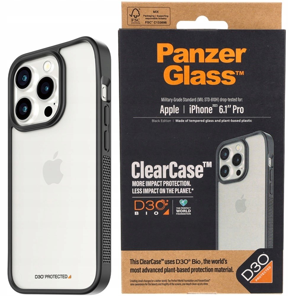 PanzerGlass kryt pro iPhone 15 Pro, kryt