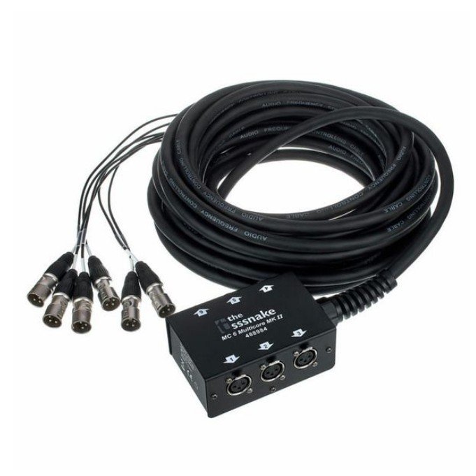 Multicore Xlr vícepárový kabel 15m Stagebox 6xXLR