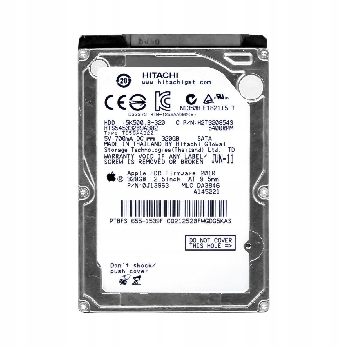 320GB 5.4K Sata II 2.5'' HTS545032B9A302