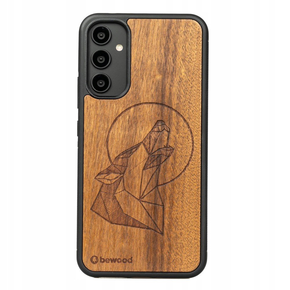 Dřevěné Pouzdro Pro Samsung Galaxy A34 5G Vlk Case