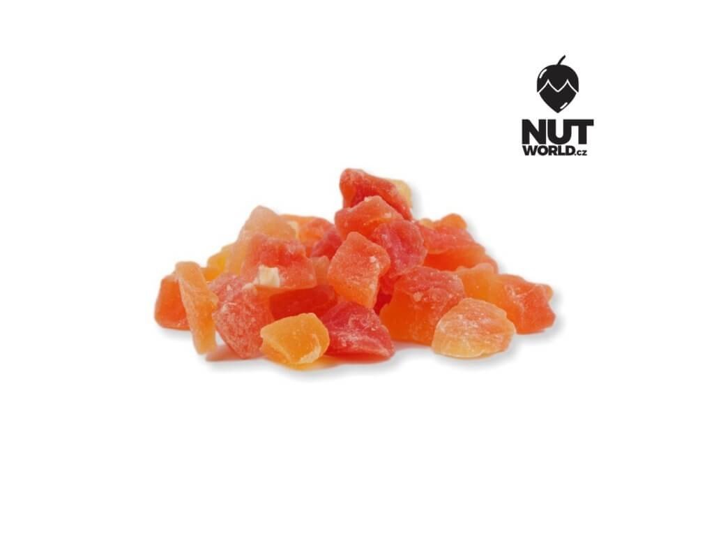 Nutworld.cz Papaya kostky sladké 50g Množství:: 50g