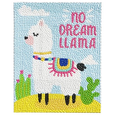 Diamantové malování - Lama
