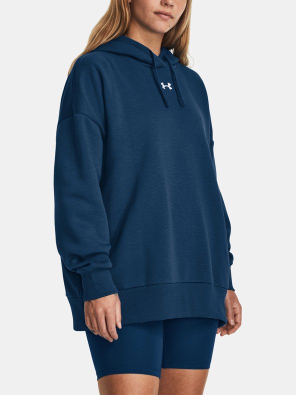 Mikina s kapucí Under Armour UA Rival Fleece OS Hoodie-BLU