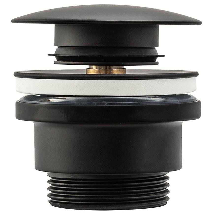 Umyvadlová výpusť klik-klak univerzální Rea A5216 černá