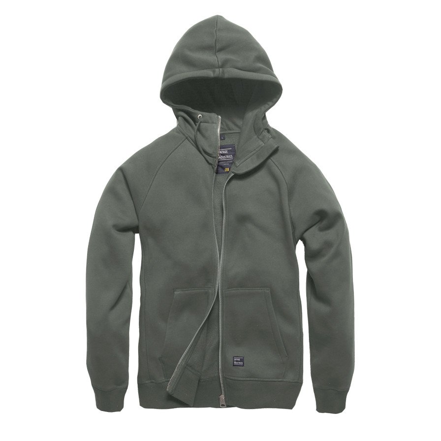 Mikina Vintage Industries Basing - tmavě šedá, XL