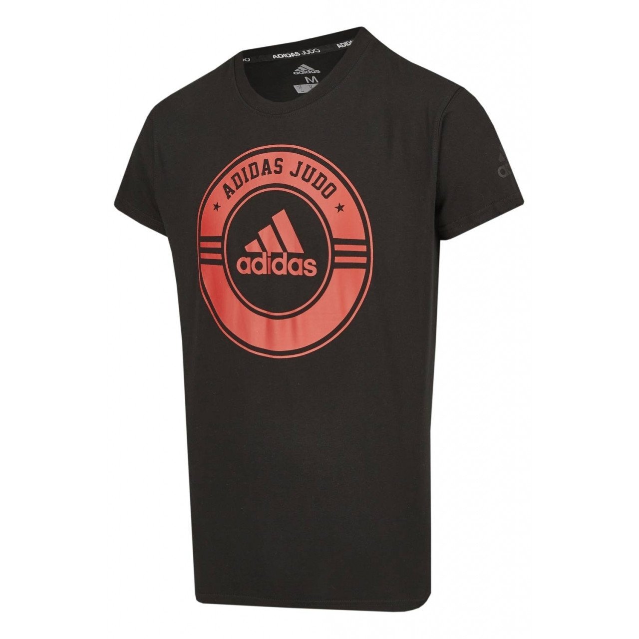 Triko s krátkým rukávem Adidas Judo Combat - černé-červené, M