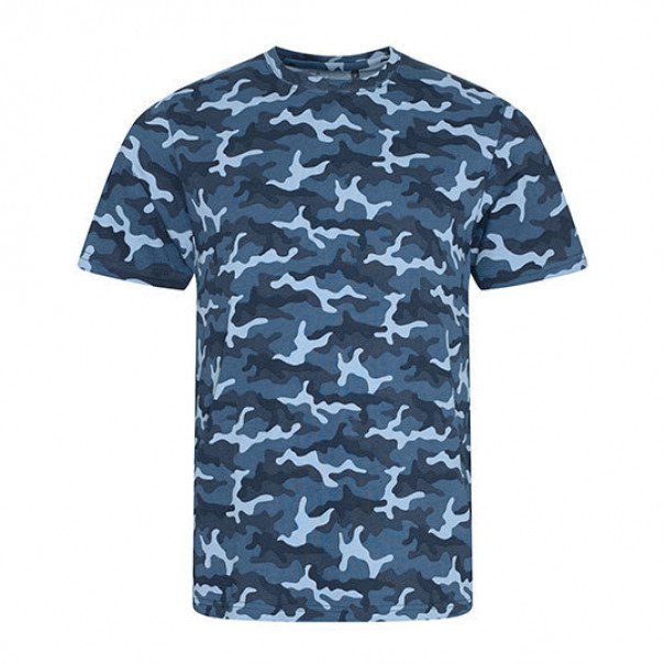 Triko s krátkým rukávem Just Ts Camo T - skyblue, L