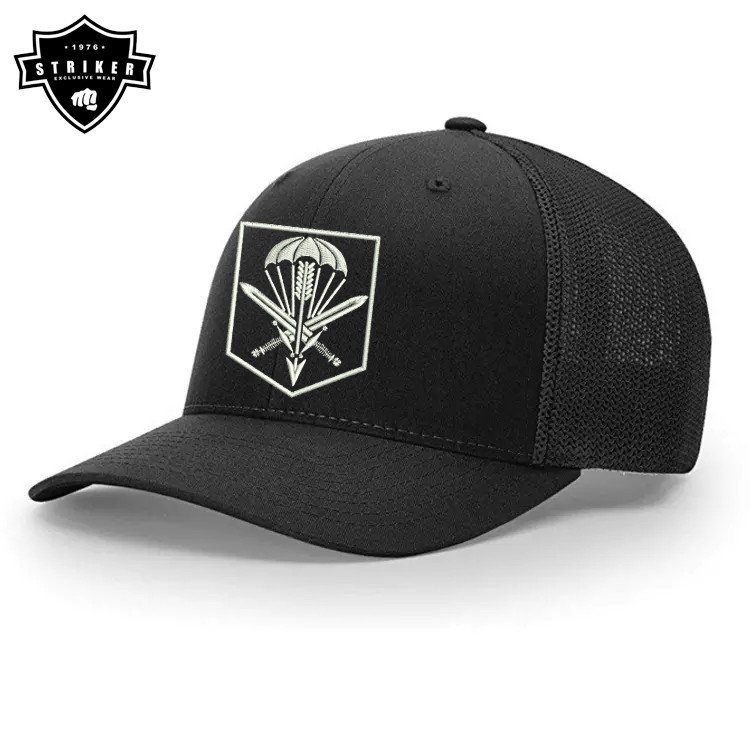 Kšiltovka Striker AČR 601. skupina speciálních sil Prostějov - černá