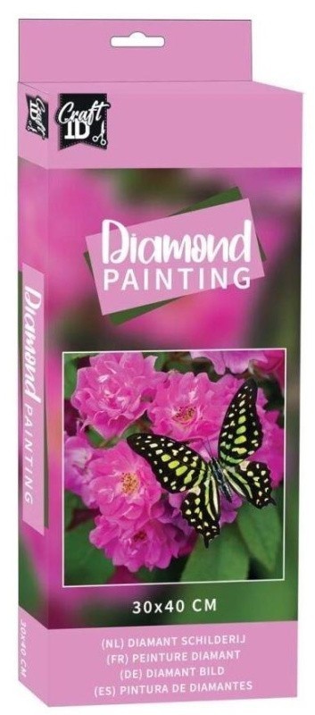 Grafix Diamantové malování - Motýl - 30x40cm