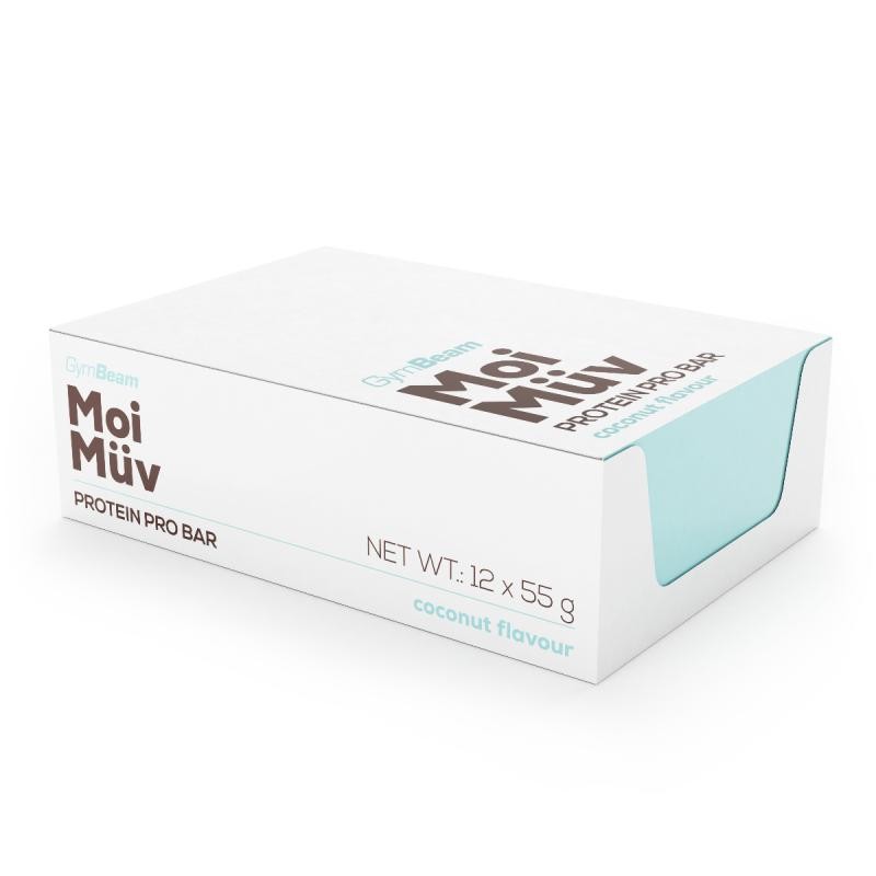 GymBeam MoiMüv Proteinová tyčinka Protein Pro Bar 12 x 55 g