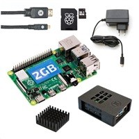 Raspberry Sada Pi 4B/2GB, (SDHC karta 32GB + adaptér,  oficiální krabička, chladič, HDMI kabel, napájecí zdroj)