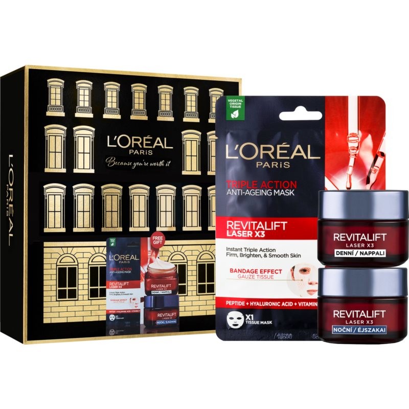 L’Oréal Paris Revitalift Laser X3 dárková sada (s protivráskovým účinkem)