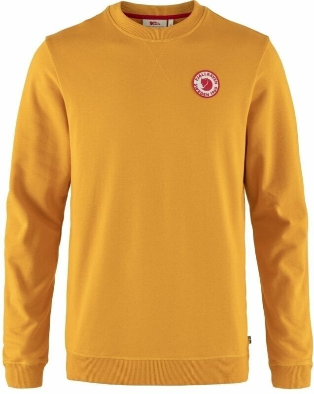 Fjällräven Outdoorová mikina 1960 Logo Badge Sweater M Mustard Yellow L