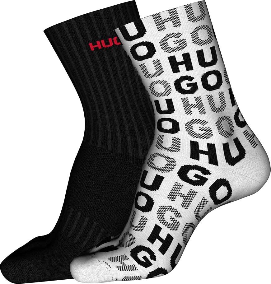Hugo Boss 2 PACK - pánské ponožky HUGO 50501958-100 39-42