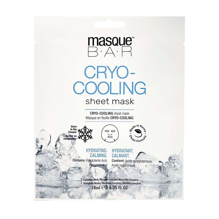 masqueBAR Cryo-Cooling Sheet Mask Maska Na Obličej 18 ml