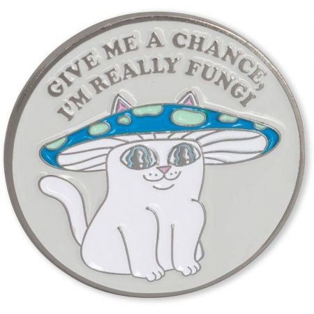 Odznáček Ripndip Shroom Cat - Šedá - Univerzální