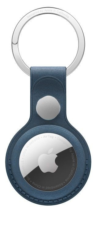 Apple AirTag FineWoven Key Ring - Pacific Blue