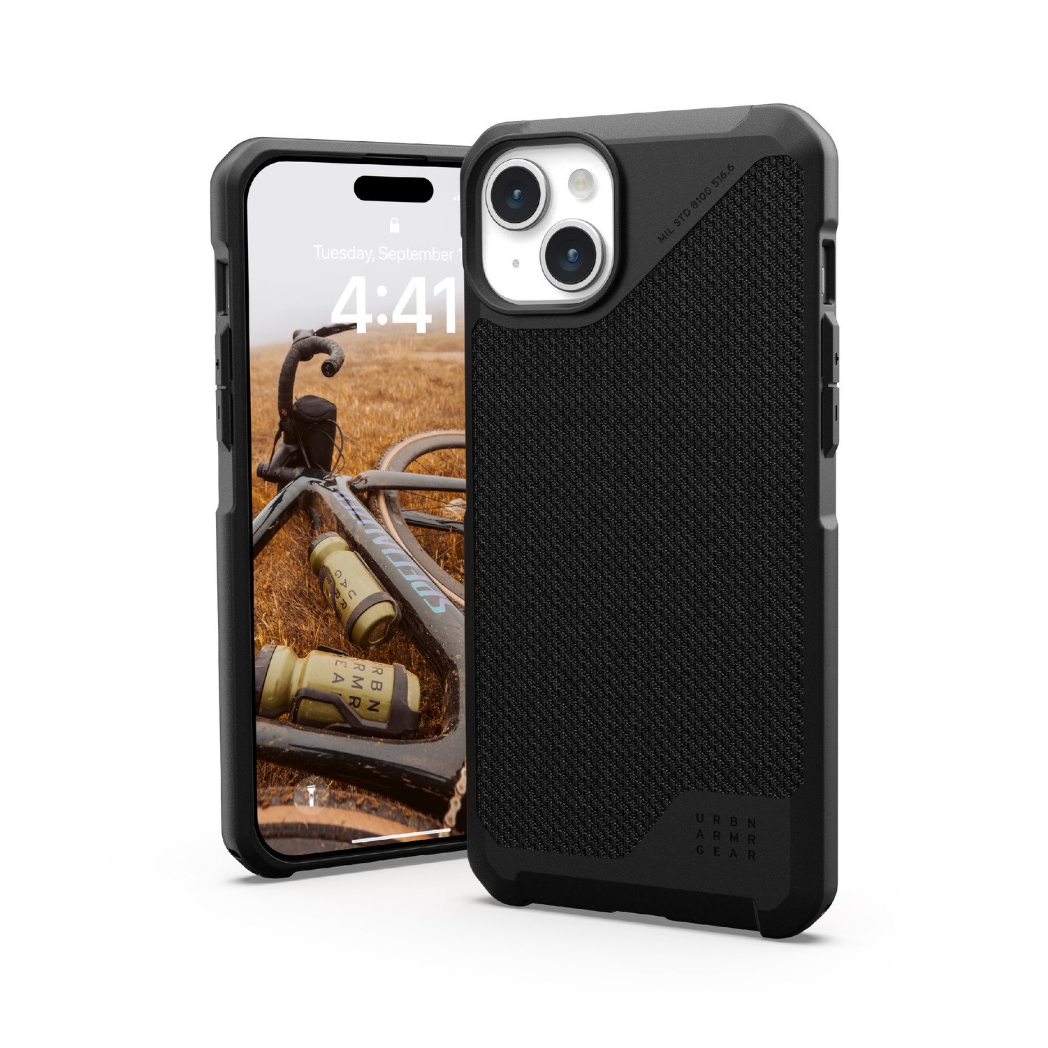 Urban Armor Gear Ochranný kryt na iPhone 15 PLUS - UAG, Metropolis LT MagSafe Kevlar Black